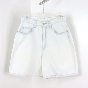 Vintage 90s Partners Mervyns Women's S/10 High-Waist Mom Denim Blue Jean Shorts